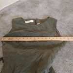 Dana Buchman  Dresses Size 4 Dark Olive Green Belt 100% Silk Career Midi Dress Photo 5