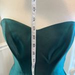 Alfred Sung  Hunter Green Strapless Ball Gown with High Low hem Size 0 Photo 9