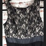 Eliza J  Missy Lace Gown Dress Size 6 NWT Prom Wedding Formal Dance Deep V Back Photo 3