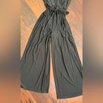 Betsey Johnson Black Split Back Belted Halter Palazzo Jumpsuit Womens Size 14 Photo 10