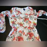 Disney Beauty Beast Floral Romper Long‎ Sleeve Sz M Fairy Y2K Cottagecore White Size M Photo 6
