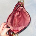 Coach  Vintage Style Deep Red Leather Handbag Photo 4