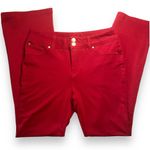 IMAN Dark Red Maroon Mid Rise Knit Pants NWOT Size 6 A Photo 2
