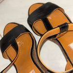 Lanvin Black and Tan Wedge Sandals Size 6 Photo 9