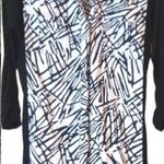 Bcbg MaxAzria zebra combo jersey shirt dress 90’s vintage Photo 0