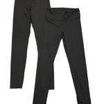 Felina  Black 2 Pairs Wide Waistband Sueded Leggings Size Small Photo 0