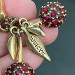 Juicy Couture Retired Pavè Red Cherry Charm Enameled Leaves With Box 16g Photo 10