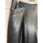 DKNY Women's Jeans Faux Leather BLACK Pants Size M BUT … READ DESCRIPTION PLE Photo 3