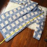 Baltic Born Blue & Cream Plaid Breckenridge Long Sherpa Jacket Photo 6