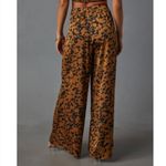 VICI  Easy Tiger Brown & Black Leopard Print High Waist Wide Leg Trouser Pants L Photo 3