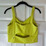 Lululemon  Wunder Train Straight Strap Tank Top Electric Lemon Sz 2 Photo 3