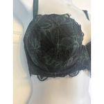 Pink Coconut Boutique Victoria's Secret PINK Date Pushup Bra Size 34DD Green Plaid Floral Lace Photo 1