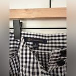 Brooks Brothers  Navy & White Gingham Checkered A-Line Skirt | 100% Cotton | 6 Photo 4
