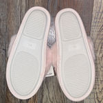 Splendid  Light Pink Fuzzy Cross Slide Slippers, NWT Photo 6