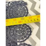 Beldini Black Crochet Knit Long Sleeve Blouse Size Large – Boho Photo 3