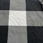 SheIn Buffalo Plaid Mock Neck Short Sleeve Crop Top in Black/White - Size Small Photo 10