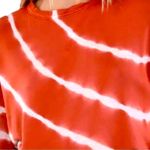 Anthropologie Maronie rust/ white stripped crop top. Rayon/spandex. Size M. NWT. Photo 2