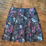 Loft floral tapestry pleated business casual size 4 skirt Photo 0