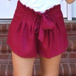American Threads Red Paperbag Shorts Photo 0
