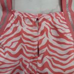 Sanctuary Modern Kitty Keyhole High Neck Bikini Top Size L Bright Peachy Stripe Photo 2