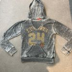 Butter Girl’s Grey Acid Wash Stud Hoodie Photo 0