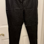 Elan  Women’s Black Faux Leather High Waist Leggings Size M NEW Photo 0
