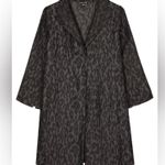 Eileen Fisher  Ikat Embers Jacquard Jacket Black Blazer Small Photo 0