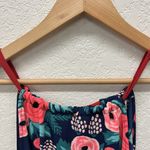 Paper Crown x Rifle Paper Company Rose Floral Design High Low Tank Blouse XS Blue Photo 4