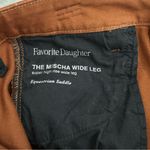 Favorite Daughter The Misha Wide Leg Super High Rise Equestrian Saddle Jeans 27 Brown Photo 7