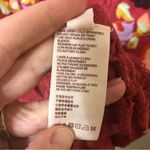 Free People Serafina Floral Embroidered Crochet Top in Red - Size Small Photo 5