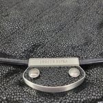 Judith Ripka Women's Clutch Black Stingray Quilted Leather Convertible Chain Photo 11