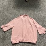 Worthington Wothington pink button down business casual short sleeve elastic shirt S Photo 8