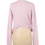 Athleta Size S Nirvana Samsara Side Tie Cropped Sweatshirt Rosario Pink Photo 2