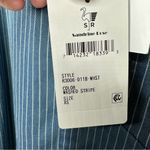 Free People SANDRINE ROSE x  Mandarin Denim Shirt Washed Striped NWT in XS Photo 2