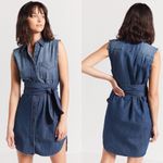 Current/Elliott The Eden Shirt Jean Dress Sz 0 NEW Photo 2