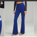 Lululemon Set Flare Leggings 30" & Energy Ribbed Bra Psychic Blue EUC Photo 11