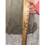 POL  Mineral Wash Rib Textured‎ Long Sleeve Top small Moss Boho Festival Photo 5