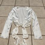 ZARA  satin blouse with tie front  Photo 0