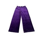 Mango  Mng Crushed Velvet Relaxed Wide Leg High Waist NEW Size large Photo 1