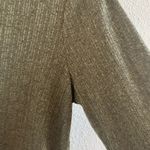 Michael Kors MICHAEL Tie Front Top Green Tone Button Front Contemporary Large Photo 3