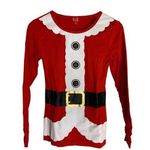 MD wos Santa Clause Long Sleeve Costume Top Size M Photo 0