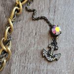 Betsey Johnson NWT Navy Nautical Teardrop Necklace.*flawed* Photo 11