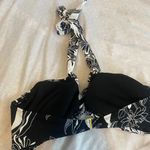 Apt. 9  black and white floral halter swimsuit top  Photo 2