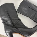 Nine West Lawson black belted heeled leather boots *defect* Photo 4