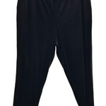Joan Rivers ‎ Velvet Pull On Pants Black 1XP Photo 0