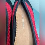 Bernie Mev Red Woven Flats with Black Suede Toe Cap Size 40 comfort Photo 1