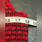 Ann Taylor Textured Red Midi Dress Photo 10