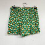 Anthropologie Daughters Liberation  Green Yellow Pear Print Tie Dress Shorts 00 Photo 3
