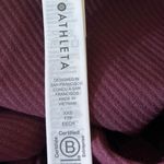 Athleta Alicia Keys Goddess Red Rib Long Sleeve Zip Up Bodysuit Jumpsuit XXS Purple Photo 8