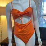 Zaful Orange women One Piece Swimsuit Photo 0